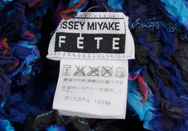 ISSEY MIYAKE FETE Multi Print Wrinkled Pleats Top K-162568_016