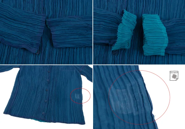 ISSEY MIYAKE FETE Reversible Pleats Blouse K-162570_012