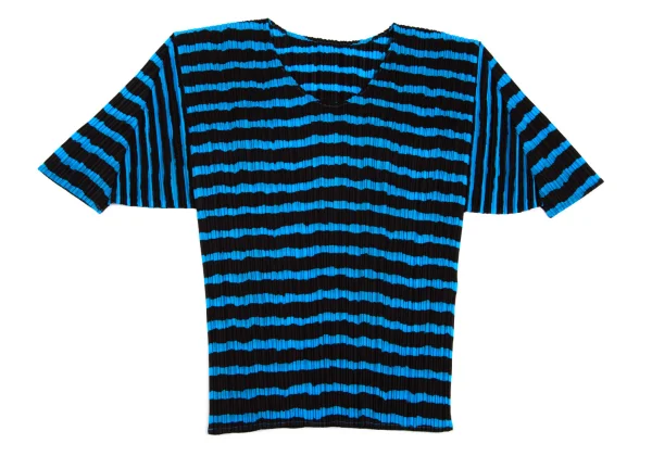 PLEATS PLEASE Stripe Printed T Shirt K-162571_002