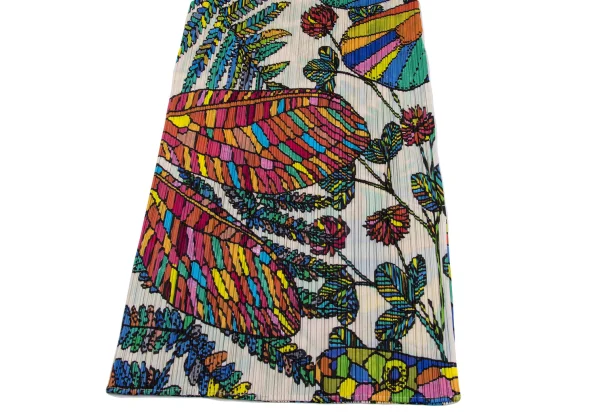 PLEATS PLEASE Botanical Printed Sleeveless Dress K-162573_006