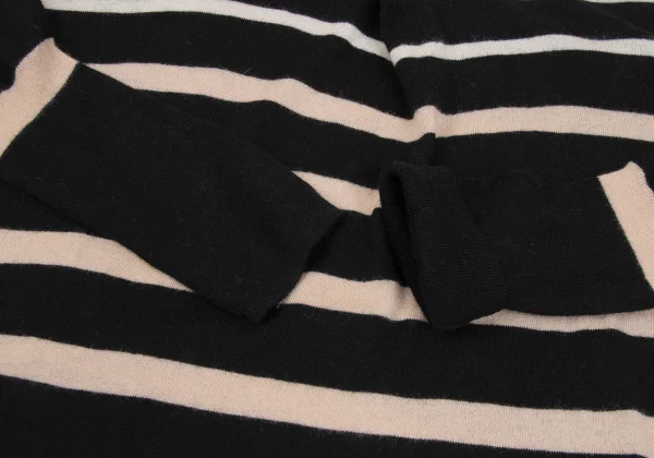 TSUMORI CHISATO Open-shoulder Stripe Flare Knit Sweater K-162576_008