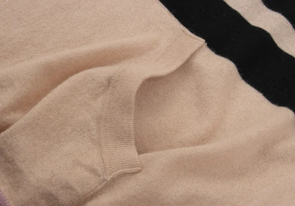TSUMORI CHISATO Open-shoulder Stripe Flare Knit Sweater K-162576_010
