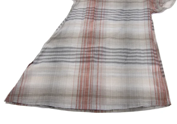SENSOUNICO io comme io Sheer Checker Asymmetry Skirt K-162579_006