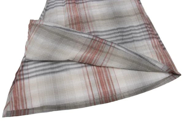 SENSOUNICO io comme io Sheer Checker Asymmetry Skirt K-162579_007