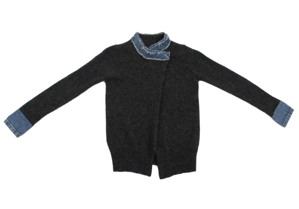 A/T Denim Switching Knit Cardigan K-162580_002