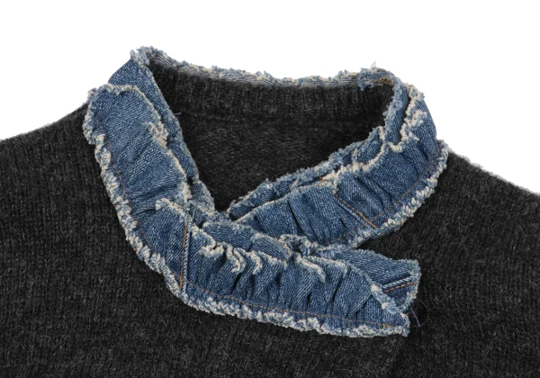 A/T Denim Switching Knit Cardigan K-162580_004