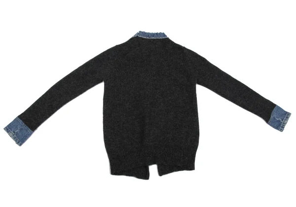 A/T Denim Switching Knit Cardigan K-162580_011