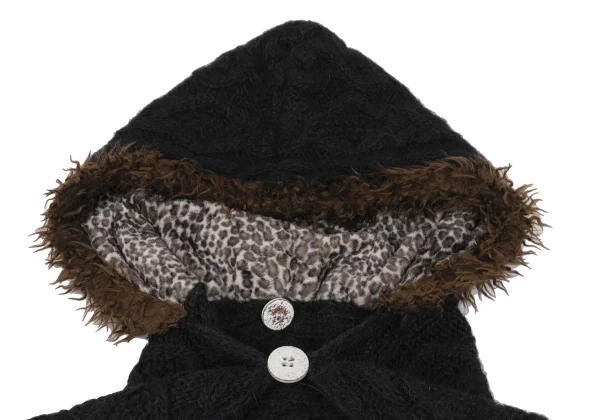 sunao kuwahara Faux Fur Hooded Scarf K-162584_004