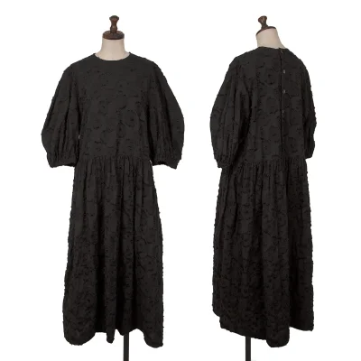 tao Fringe Jacquard Back Open Dress