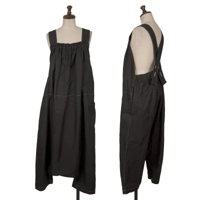 tao White Stitched Dropped Crotch Overalls