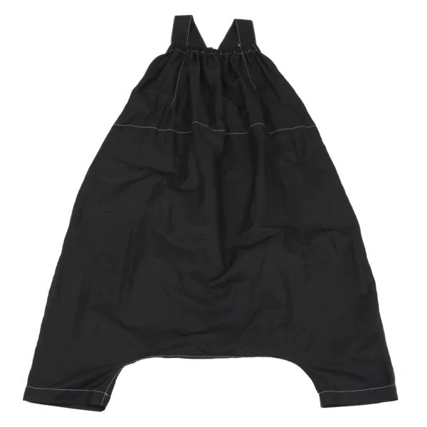 tao White Stitched Dropped Crotch Overalls K-162586_002