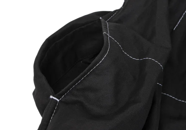 tao White Stitched Dropped Crotch Overalls K-162586_004