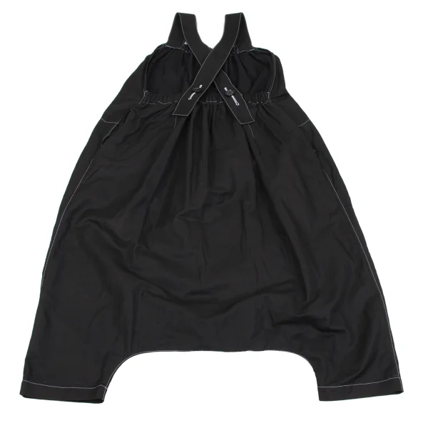 tao White Stitched Dropped Crotch Overalls K-162586_007