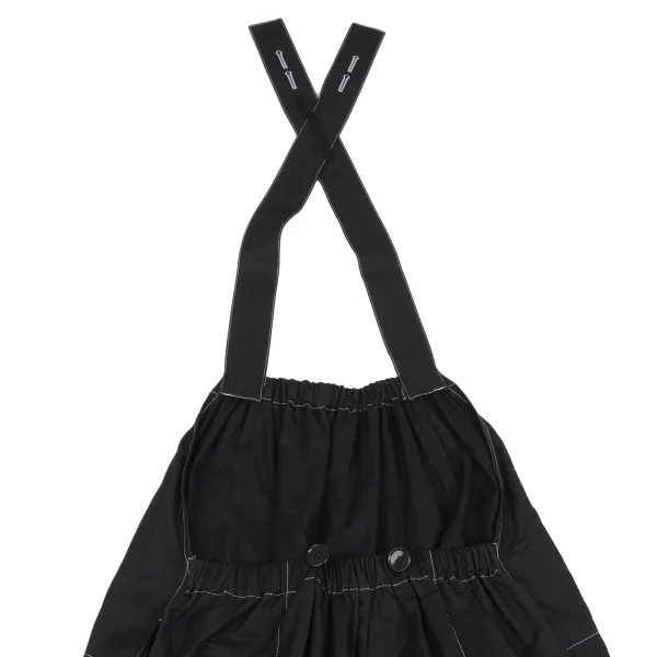 tao White Stitched Dropped Crotch Overalls K-162586_010