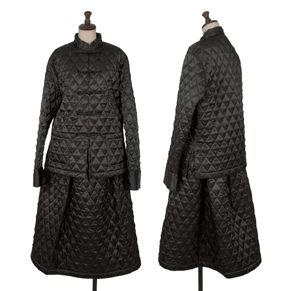 tao Padded Quilting Patch Pocket Jacket & Skirt Black M K-162589_001