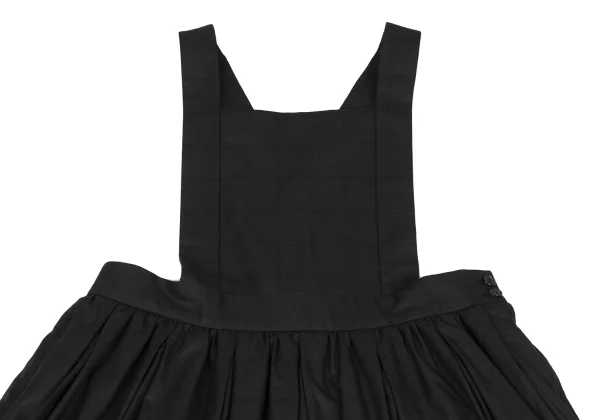 BLACK COMME des GARCONS Shadow Check Apron Dress K-162590_003