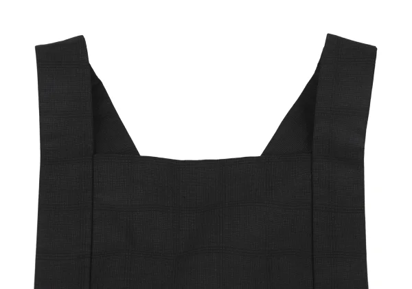BLACK COMME des GARCONS Shadow Check Apron Dress K-162590_004