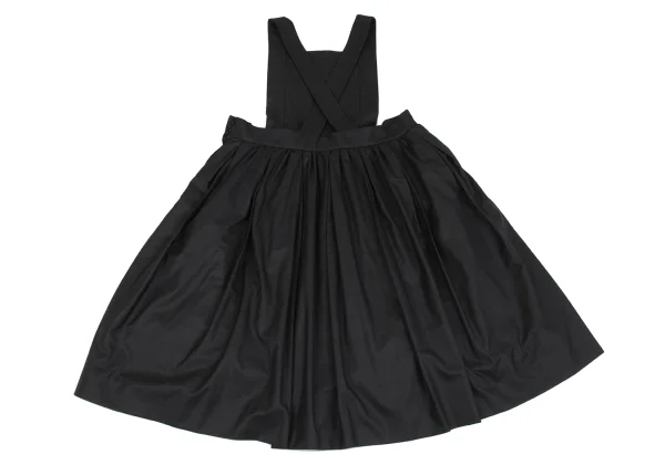 BLACK COMME des GARCONS Shadow Check Apron Dress K-162590_011