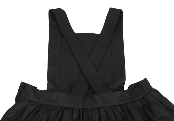 BLACK COMME des GARCONS Shadow Check Apron Dress K-162590_012