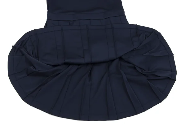 COMME des GARCONS GIRL Poly Round Collar Pleated Polo Shirt Dress K-162591_010