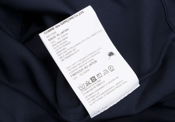 COMME des GARCONS GIRL Poly Round Collar Pleated Polo Shirt Dress K-162591_013