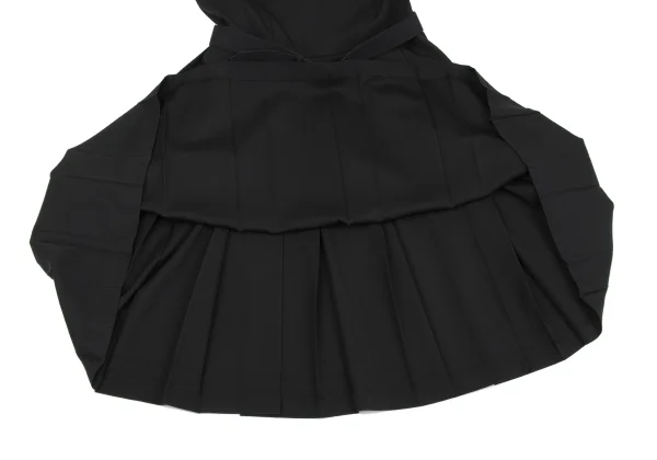COMME des GARCONS GIRL Square Neck Pleats Belted Sleeveless Dress K-162592_010