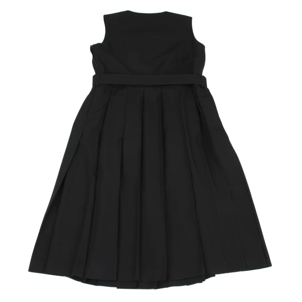 COMME des GARCONS GIRL Square Neck Pleats Belted Sleeveless Dress K-162592_011