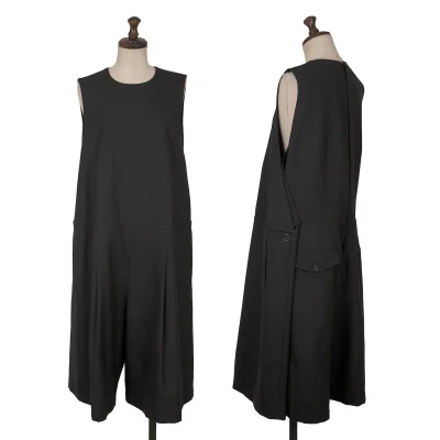 noir kei ninomiya Wool Gabardine Wide Overalls