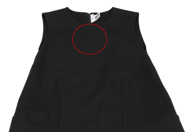 noir kei ninomiya Wool Gabardine Wide Overalls K-162593_003