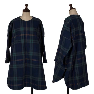 45rpm 45R Cotton Check Round Hem Tunic