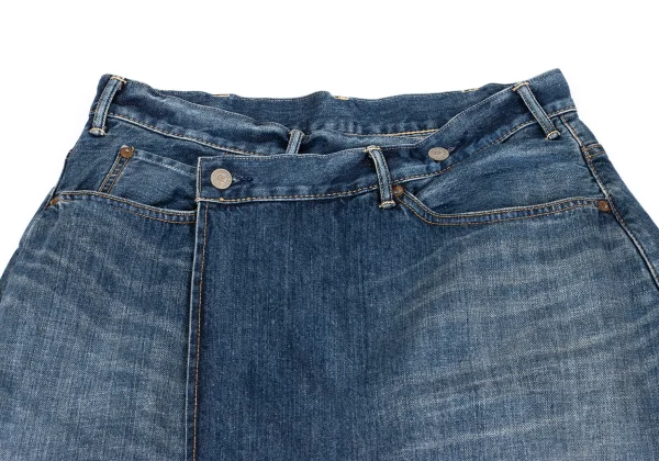 45rpm 45R Cutting Hem Wrap Denim Skirt K-162596_003