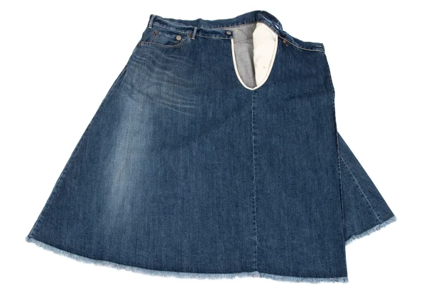 45rpm 45R Cutting Hem Wrap Denim Skirt K-162596_007
