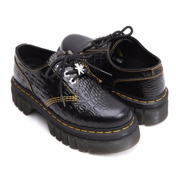 Dr.Martens×HEAVEN BY MARC JACOBS Emboss Leather Shoes Black UK4 US6 K-162597_001