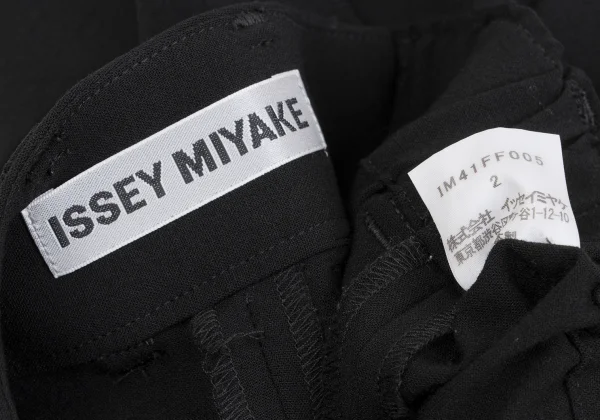 ISSEY MIYAKE Wool Stretch Hem Slit Pants K-162606_012