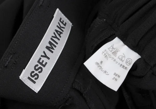 ISSEY MIYAKE Wool Stretch Hem Slit Pants K-162606_013