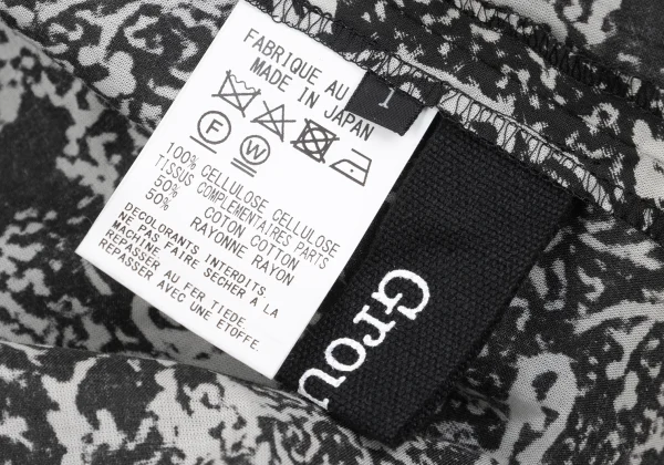 Ground Y Floral Pigment Printed High Neck Sleeveless Dress K-162609_015