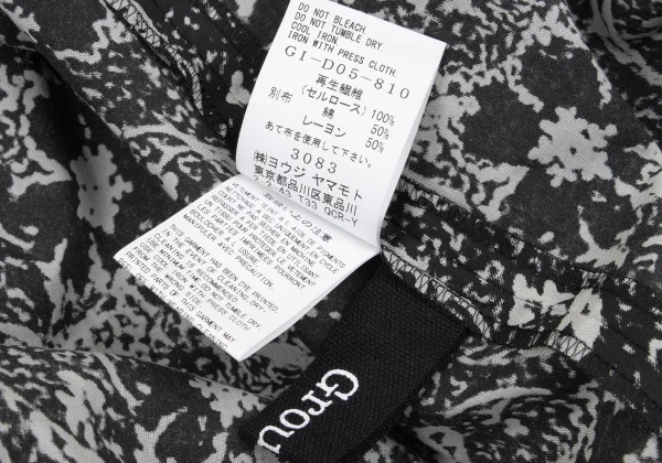 Ground Y Floral Pigment Printed High Neck Sleeveless Dress K-162609_016