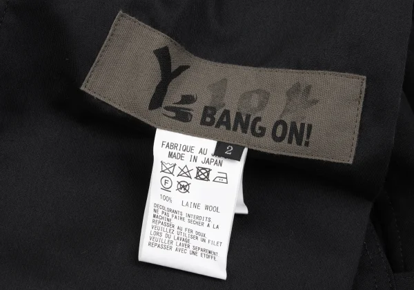 Y's BANG ON! No.104 Wool Belted Dropped Crotch Pants K-162612_014