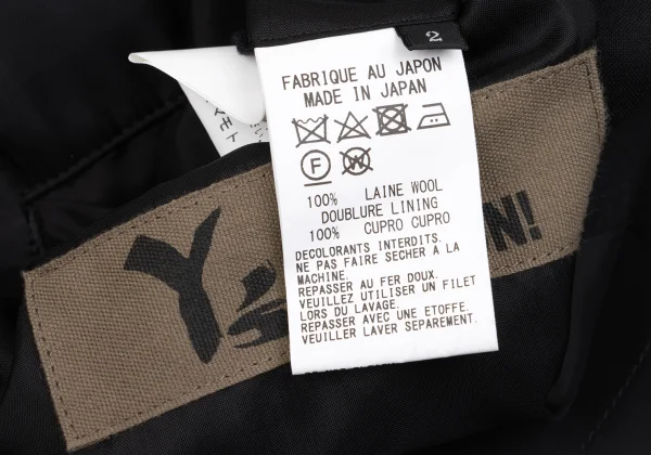 Y's BANG ON! No.18 Wool Change Pocket 2B Jacket K-162613_016