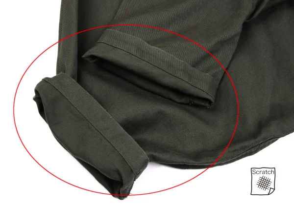 ワイズY's BORN PRODUCT コットンツイルアシンメトリーサルエル