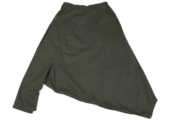 Y's BORN PRODUCT Asymmetrical Cotton Twill Dropped Crotch Pants K-162614_011