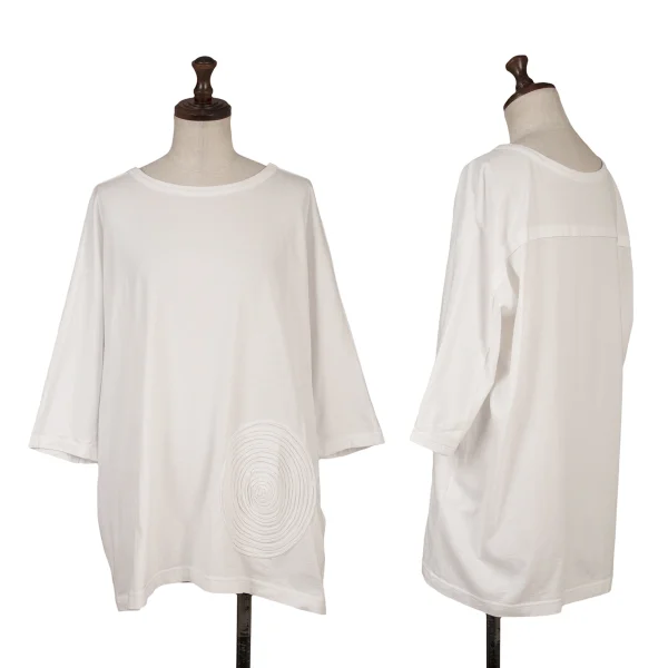 Y's Circle Taping T-shirt White 2 K-162615_001