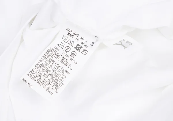 Y's Hem Stitch Logo T-shirt K-162616_013