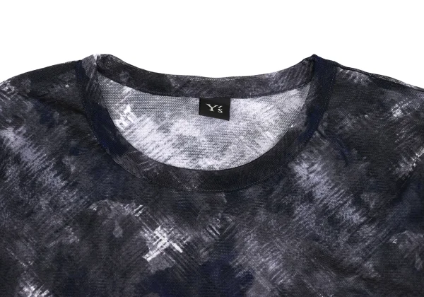 Y's Printed Mesh T-shirt K-162617_003