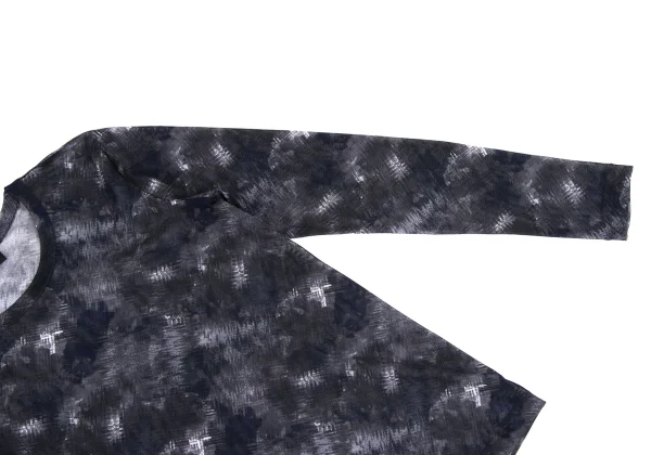 Y's Printed Mesh T-shirt K-162617_004