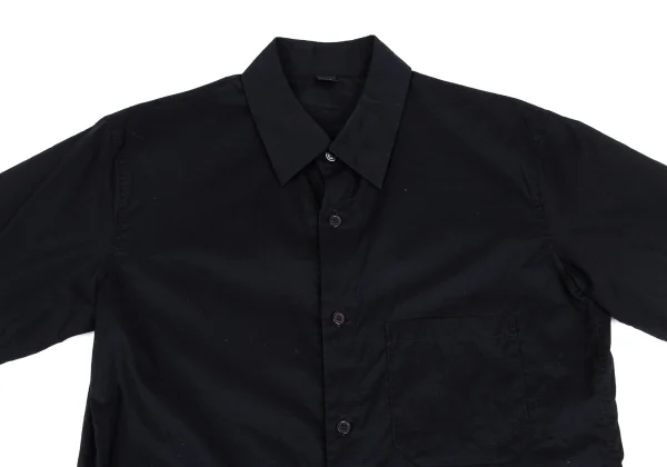 Y's Side Button Asymmetry Short Sleeve Shirt K-162618_003