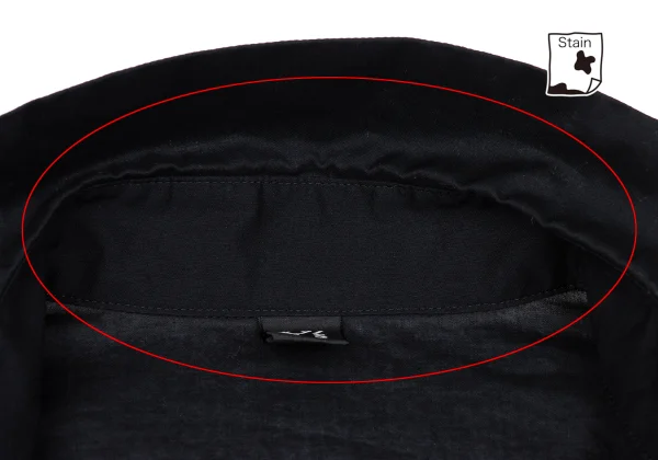 Y's Side Button Asymmetry Short Sleeve Shirt K-162618_008