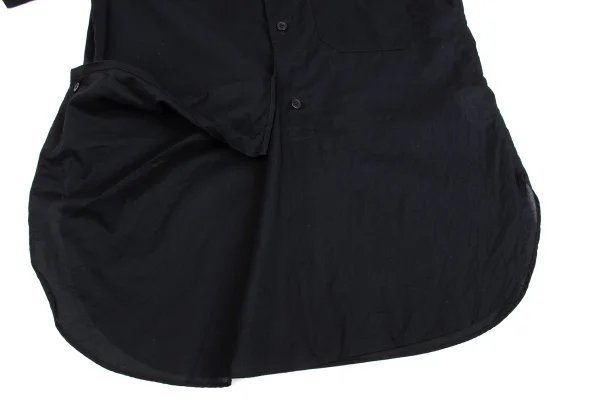 Y's Side Button Asymmetry Short Sleeve Shirt K-162618_011