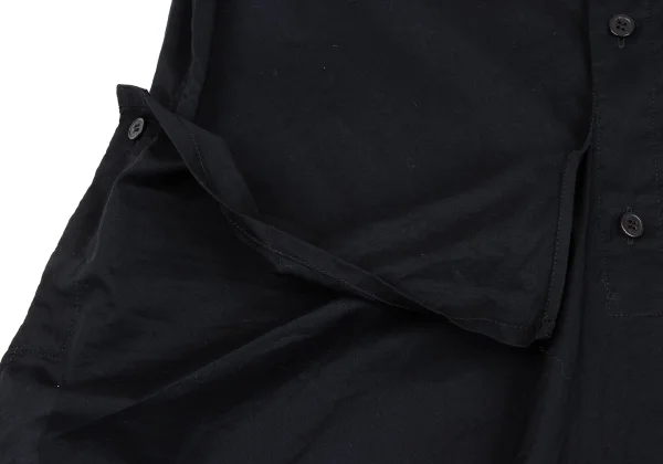 Y's Side Button Asymmetry Short Sleeve Shirt K-162618_012