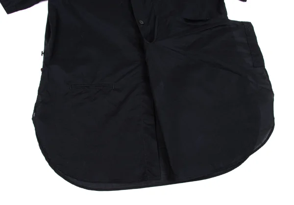 Y's Side Button Asymmetry Short Sleeve Shirt K-162618_013
